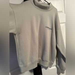 Fear Of God FOG essentials SSENSE exclusive green mock sweatshirt